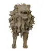 Product image 7 of the product “Standing royal Lion made from teak root pieces. About 200cm length and 115cm height. ”